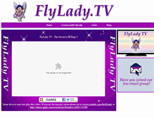 Tablet Screenshot of flylady.tv